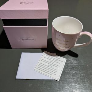 Pink SipNBloom Mug with Box "you Are Magic" New In Box 13.5oz Mug